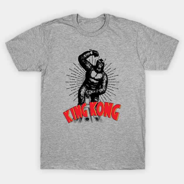 1933 KING KONG on building T-Shirt by KERZILLA